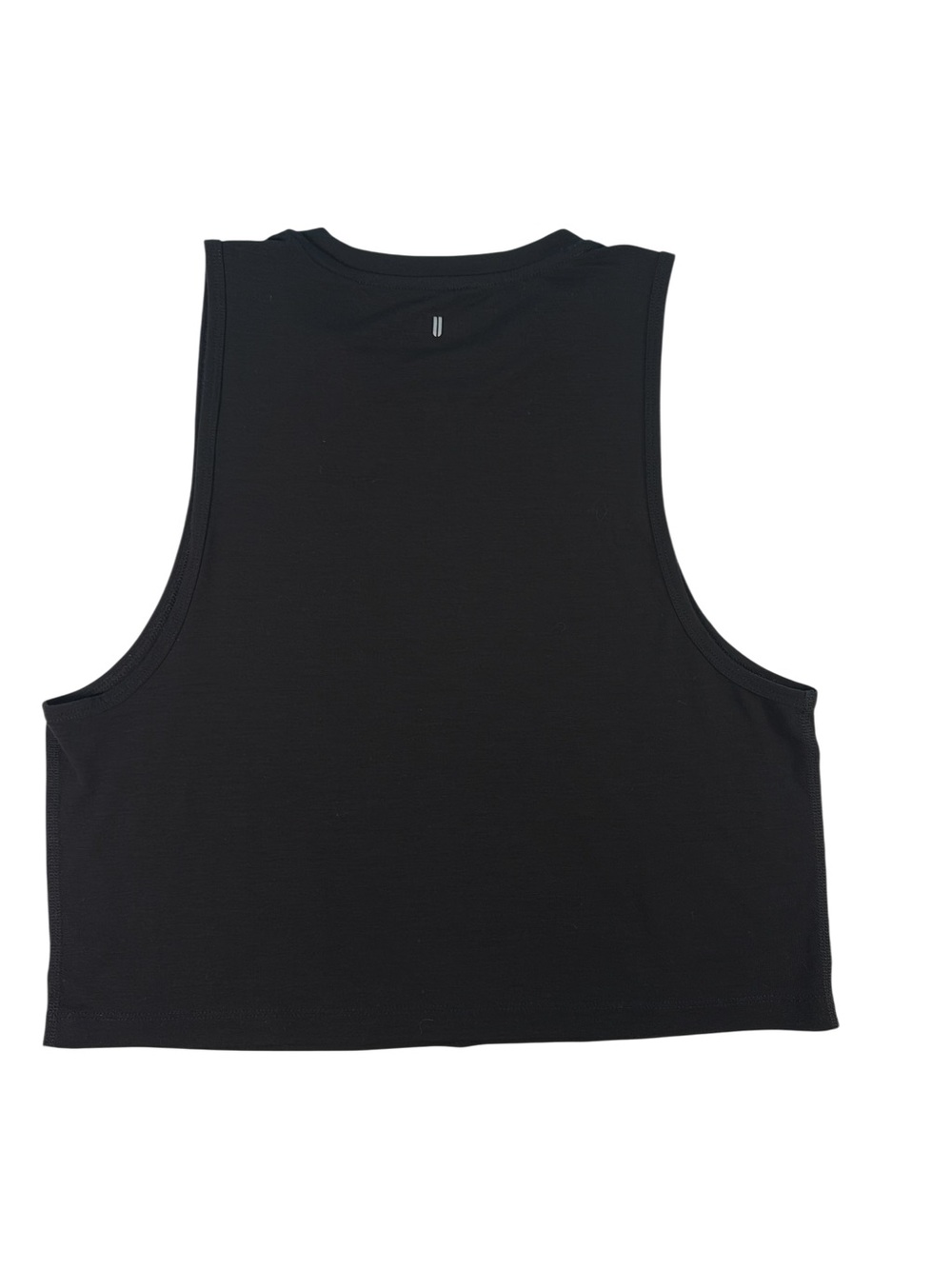 2-NOBULL Womens Black/Gray High Neck Cropped Muscle Tank Top S Athletic CrossFit - Picture 10 of 12